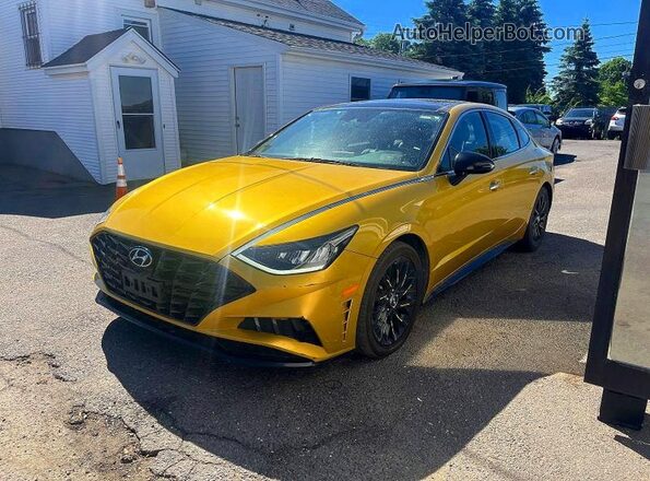 5NPEJ4J2XLH016739 2020 HYUNDAI SONATA Yellow Rear left