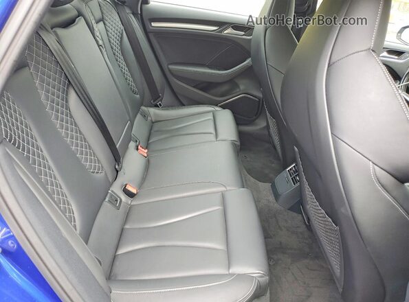 WAUB1HFF3G1014010 2016 AUDI S3 Blue Rear interior view