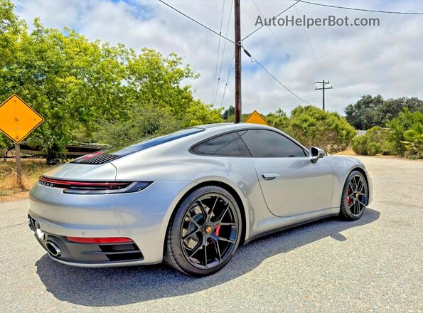 WP0AB2A96MS223242 2021 PORSCHE 911 Silver Դիմացի տեսք