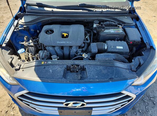 5NPD84LF1HH042547 2017 HYUNDAI ELANTRA Blue Vista del compartimento del motor