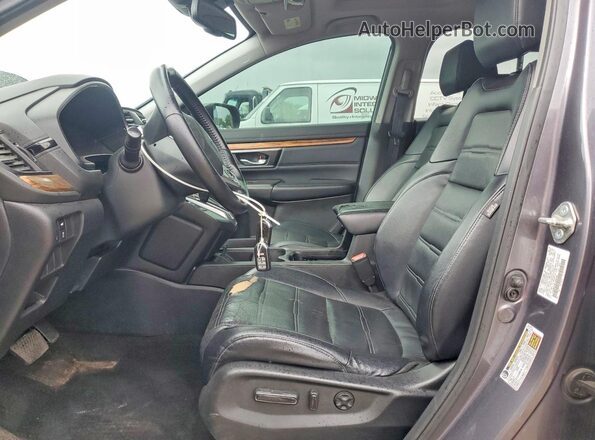 7FARW2H80JE088390 2018 HONDA CR-V Gray წინა პანელის ხედი