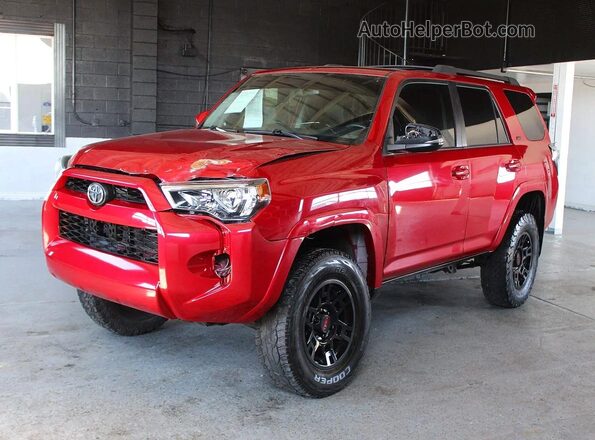 JTEBU5JR0H5437725 2017 TOYOTA 4RUNNER Red Задня права чверть