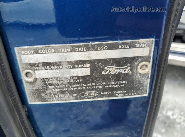 3A19S117119 1963 FORD OTHER Blue 
