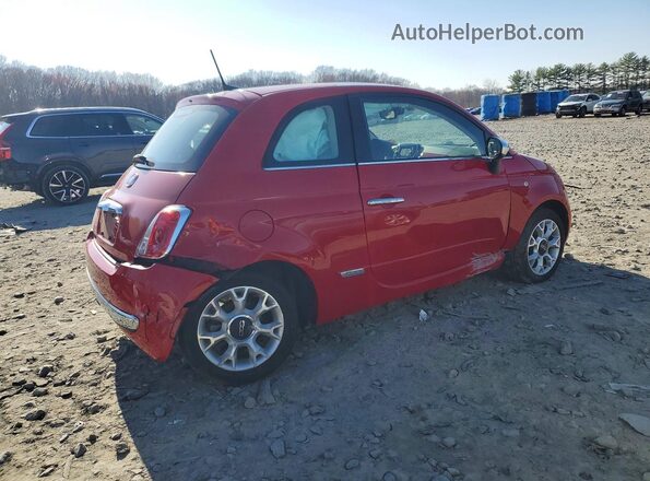 3C3CFFCR4HT521427 2017 FIAT 500 Красный Задняя правая четверть