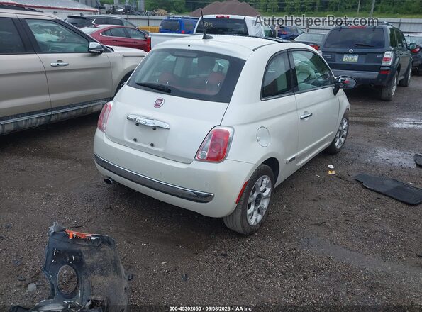 3C3CFFCR4HT544013 2017 FIAT 500 White Задня права чверть