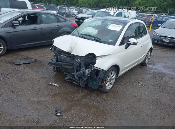 3C3CFFCR4HT544013 2017 FIAT 500 White Передня ліва чверть