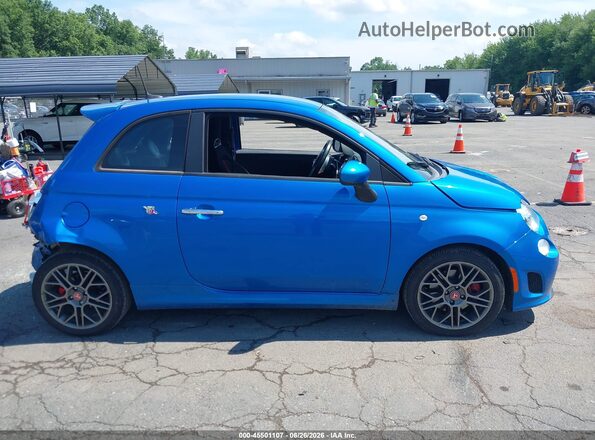 3C3CFFFH6JT466181 2018 FIAT 500 Blue Սալոնի 360 աստիճան տեսք