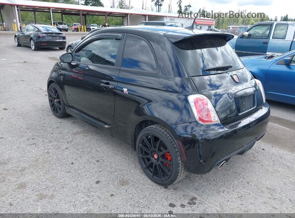 3C3CFFFH8HT556359 2017 FIAT 500 Black Задня ліва чверть