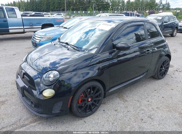 3C3CFFFH8HT556359 2017 FIAT 500 Black Передня ліва чверть