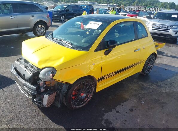 3C3CFFFH9GT161606 2016 FIAT 500 Yellow Առջևի ձախ երեք քառորդ տեսարան