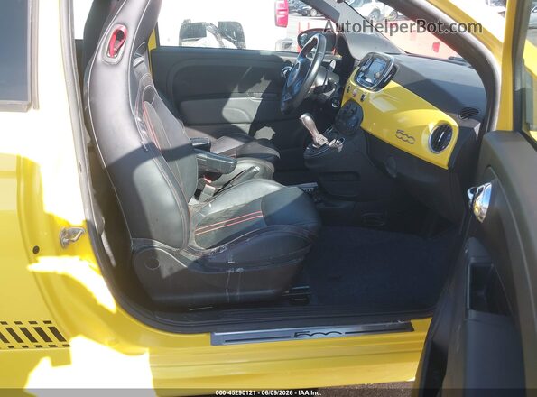 3C3CFFFH9GT161606 2016 FIAT 500 Yellow Սալոնի դիմացի տեսք