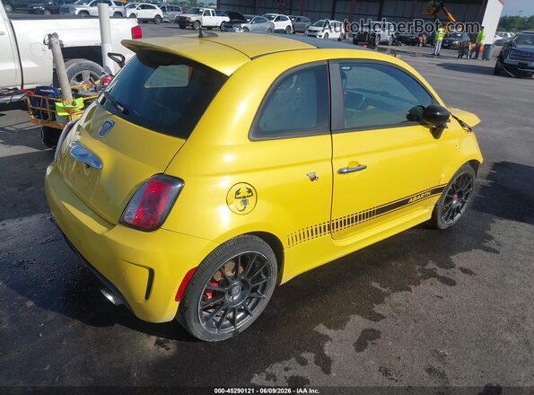 3C3CFFFH9GT161606 2016 FIAT 500 Yellow Հետևի աջ