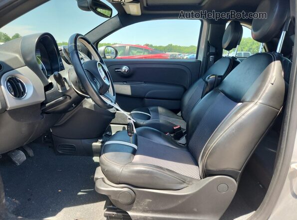 3C3CFFGE3JT465090 2018 FIAT 500 Silver Вид салону спереду
