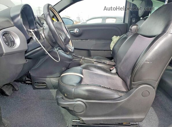 3C3CFFGE4GT214166 2016 FIAT 500 Gray Front interior view