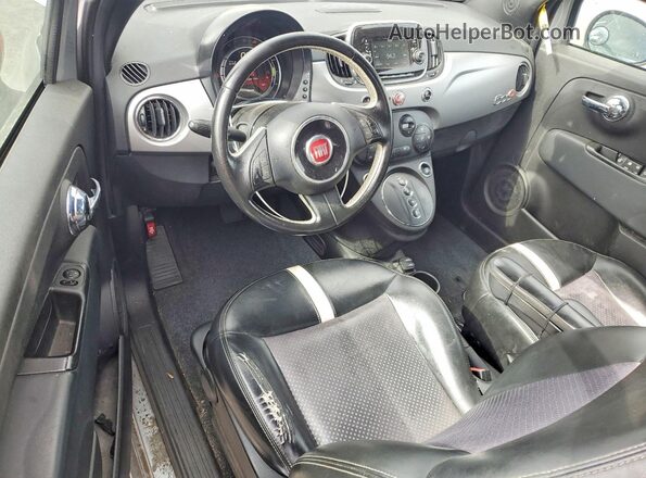 3C3CFFGE4GT214166 2016 FIAT 500 Gray Dashboard view