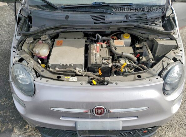 3C3CFFGE4GT214166 2016 FIAT 500 Gray Rear interior view
