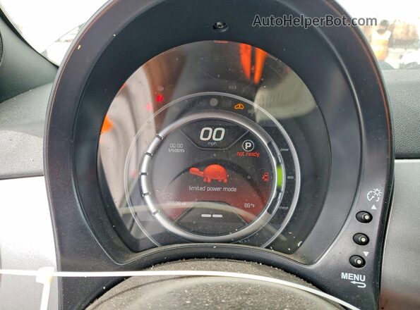 3C3CFFGE4GT214166 2016 FIAT 500 Gray Instrument cluster view