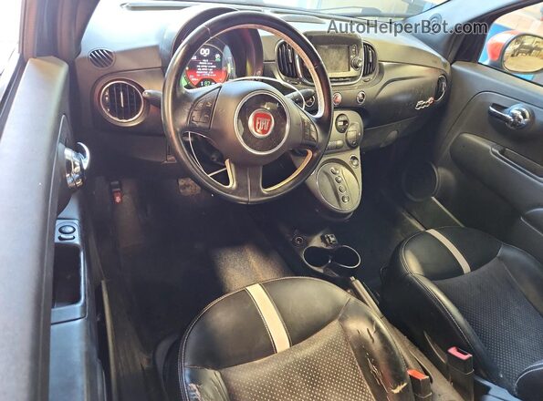 3C3CFFGE6GT125716 2016 FIAT 500 Black Vista del salpicadero