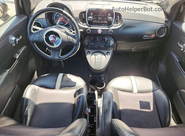 3C3CFFGE9GT201557 2016 FIAT 500 Black Առջևի վահանակի տեսք