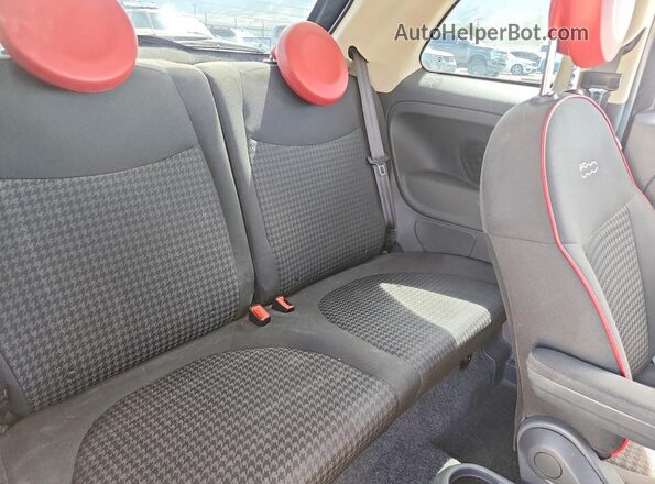3C3CFFKR4HT553764 2017 FIAT 500 Black Հետևի նստատեղերի տեսք