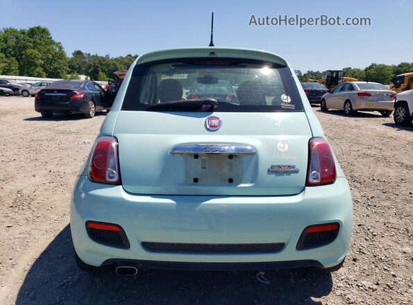 3C3CFFKR4HT556339 2017 FIAT 500 Бирюзовый Вид сзади