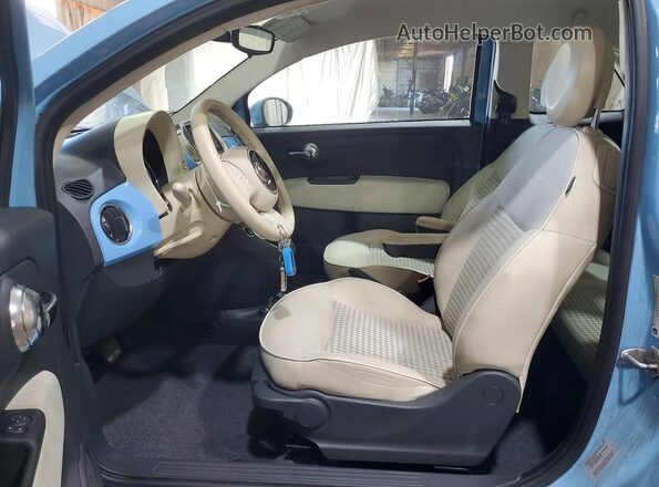 3C3CFFKRXHT535723 2017 FIAT 500 Blue Սալոնի դիմացի տեսք