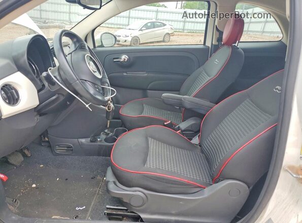 3C3CFFLR5HT509139 2017 FIAT 500 Белый Вид салона спереди