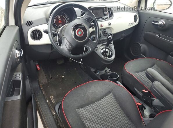 3C3CFFLR5HT509139 2017 FIAT 500 Белый Вид панели приборов