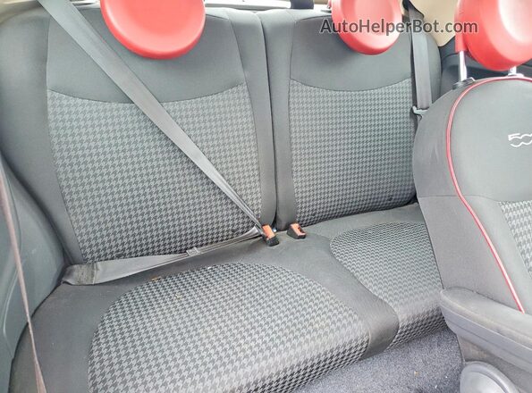 3C3CFFLR5HT509139 2017 FIAT 500 Белый Вид задних сидений