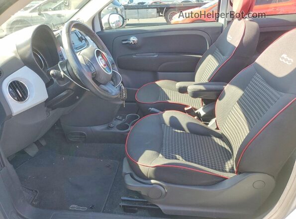 3C3CFFLR9HT700210 2017 FIAT 500 White Front interior view