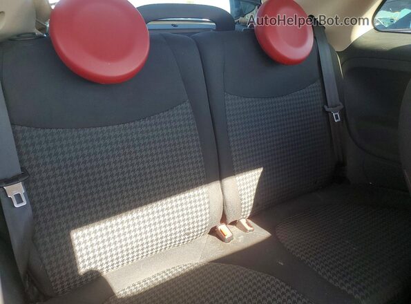 3C3CFFLR9HT700210 2017 FIAT 500 White Rear seats view