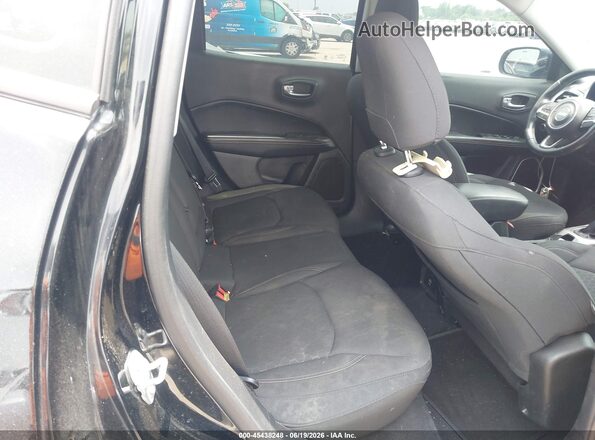 3C4NJCAB0JT107039 2018 JEEP COMPASS Black VIN კოდის სტიკერის ხედი