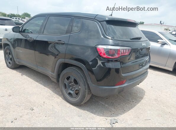 3C4NJCAB0JT107039 2018 JEEP COMPASS Black უკანა მარცხენა