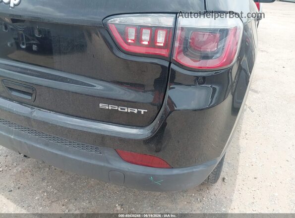 3C4NJCAB0JT107039 2018 JEEP COMPASS Black წინა ხედი