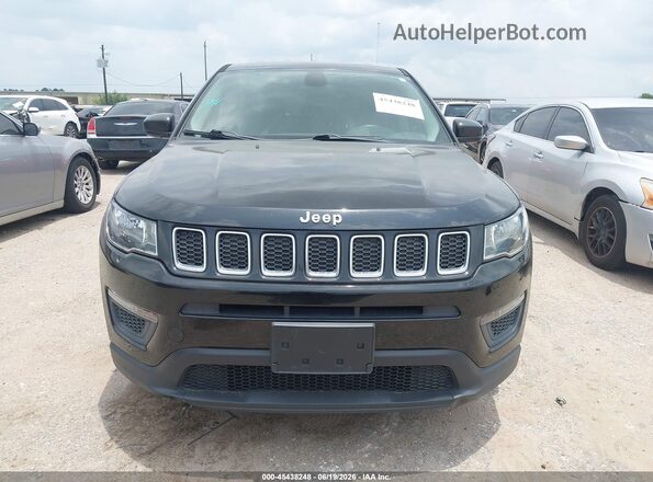 3C4NJCAB0JT107039 2018 JEEP COMPASS Black ხელსაწყოთა პანელის ხედი
