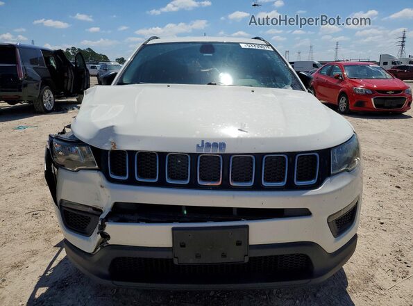 3C4NJCAB0KT617778 2019 JEEP COMPASS White Widok z przodu
