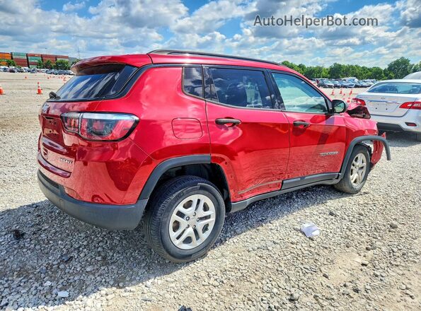3C4NJCAB1HT669350 2017 JEEP COMPASS Red Tył prawy