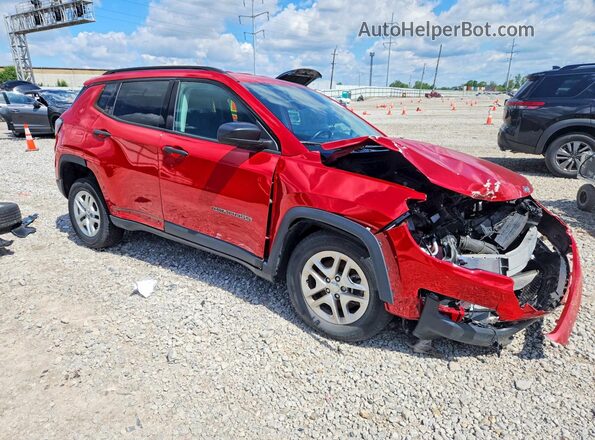 3C4NJCAB1HT669350 2017 JEEP COMPASS Red Przód prawy