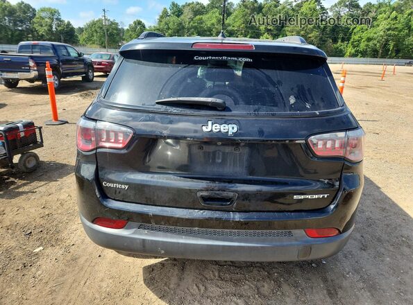 3C4NJCAB1JT438826 2018 JEEP COMPASS Черный Вид сзади