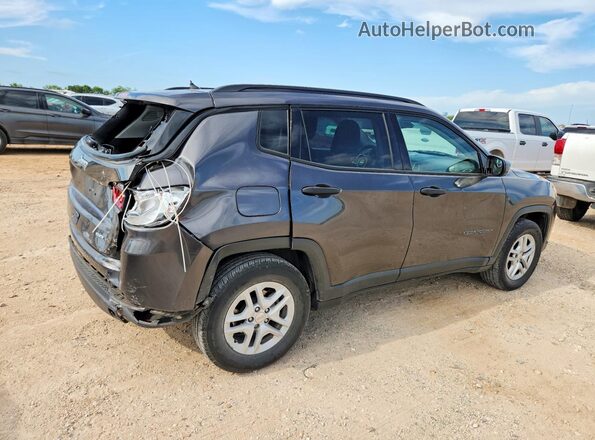 3C4NJCAB2JT214948 2018 JEEP COMPASS Gray Trasero derecho