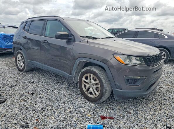 3C4NJCAB2JT368642 2018 JEEP COMPASS Gray წინა მარჯვენა