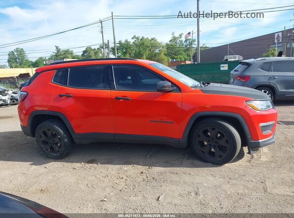 3C4NJCAB3JT133635 2018 JEEP COMPASS Оранжевый Вид щитка приборов