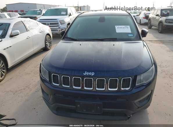 3C4NJCAB4JT214949 2018 JEEP COMPASS Blue წინა პანელის ხედი