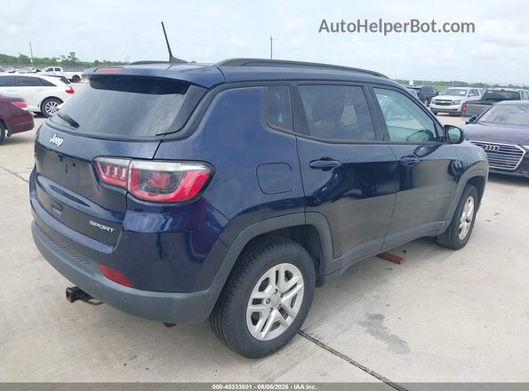 3C4NJCAB5JT240525 2018 JEEP COMPASS Blue Rear right