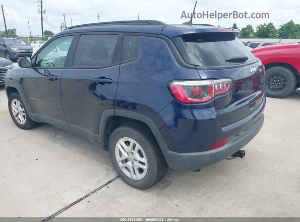 3C4NJCAB5JT240525 2018 JEEP COMPASS Blue Rear left