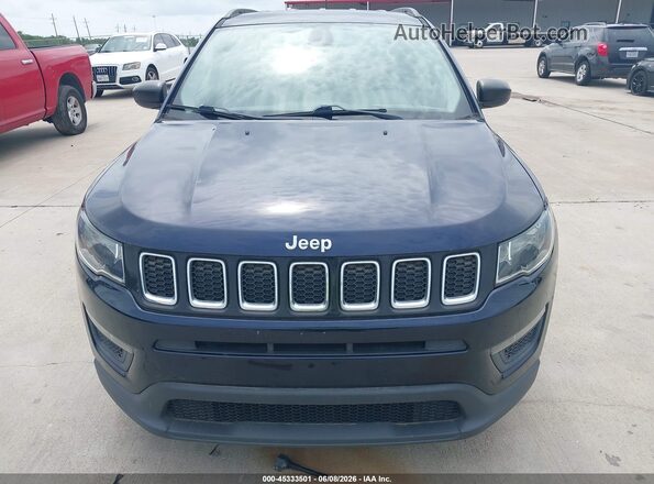 3C4NJCAB5JT240525 2018 JEEP COMPASS Blue Instrument cluster view
