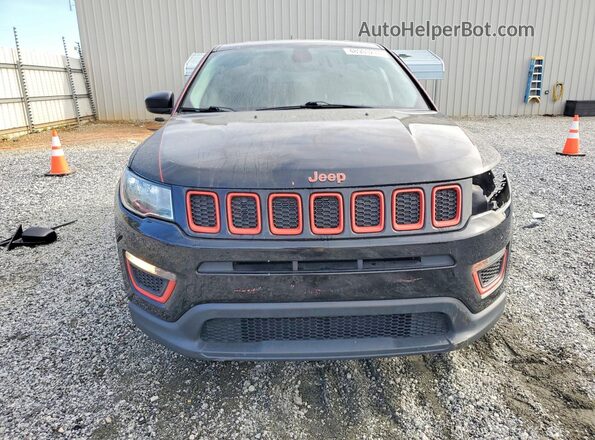 3C4NJCAB7JT461057 2018 JEEP COMPASS Black წინა ხედი