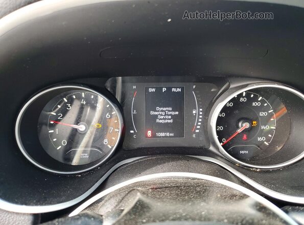 3C4NJCAB7JT461057 2018 JEEP COMPASS Black ხელსაწყოთა პანელის ხედი