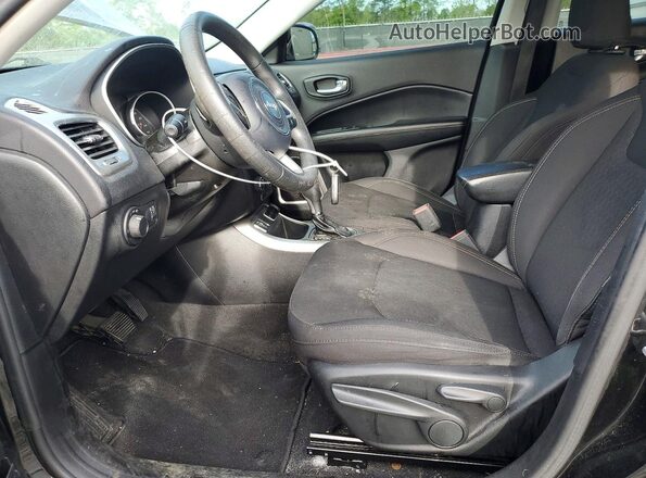 3C4NJCAB7JT461057 2018 JEEP COMPASS Black წინა სალონის ხედი