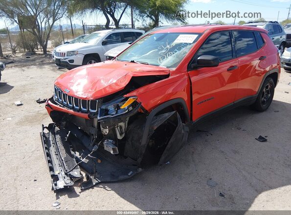 3C4NJCAB8LT253210 2020 JEEP COMPASS Orange Front left